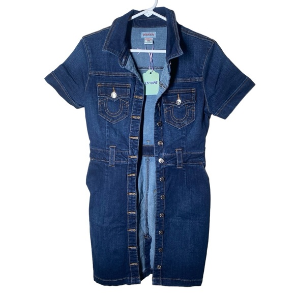 {EUC} True Religion Jean Dress Size Small - Picture 1 of 7